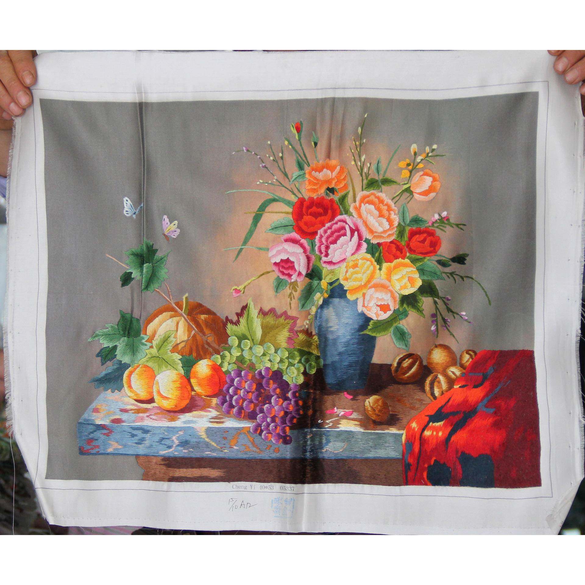 苏绣公531成品客厅房办书装饰画手工室刺绣挂画未装裱厂家生产