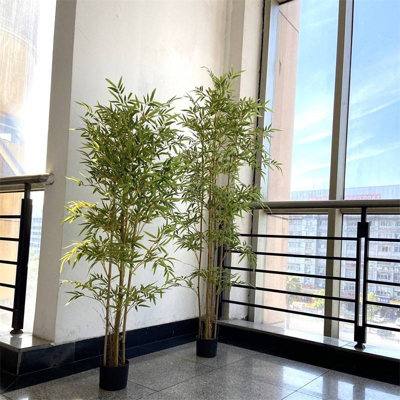 竹植物盆栽 竹子仿真毛竹假竹景观酒店隔断屏风装饰摆设绿植