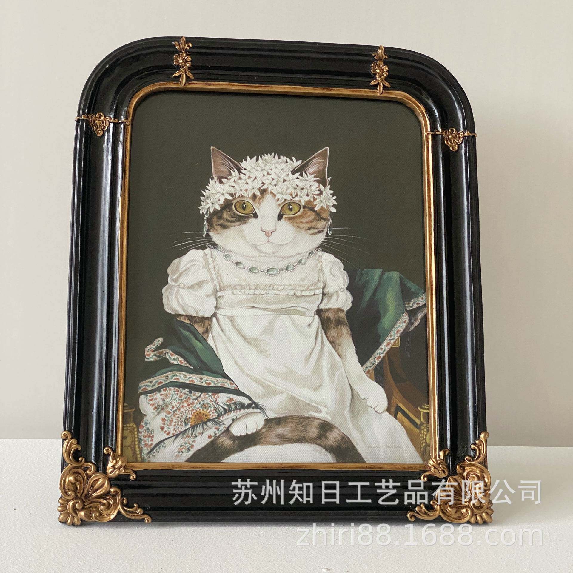 法式拱门框雕花树脂相框桌面摆台油画框组合装饰挂画树脂异形相框