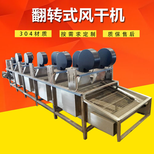 工厂大蒜翻转风干机果蔬清洗沥水机水果清洗风干流水线洗袋风干机