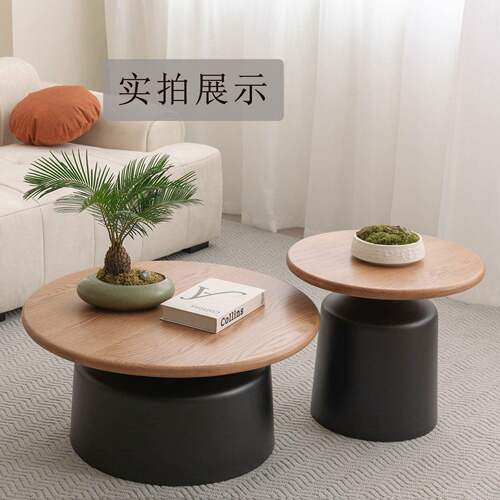 DVH公简寓租屋茶几客家用小户厅型约网红铁艺圆形马提尼民宿出茶