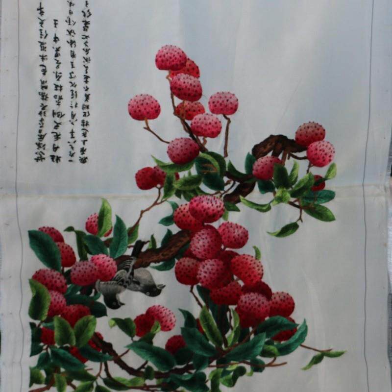 苏手工绣刺客厅合301书房餐厅挂州画苏绣事事如意百年好绣片