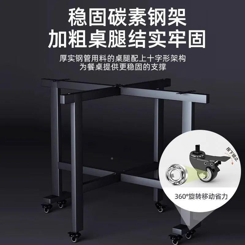 折叠桌带轮桌家用小户GEG可移大动圆型多功能lyd