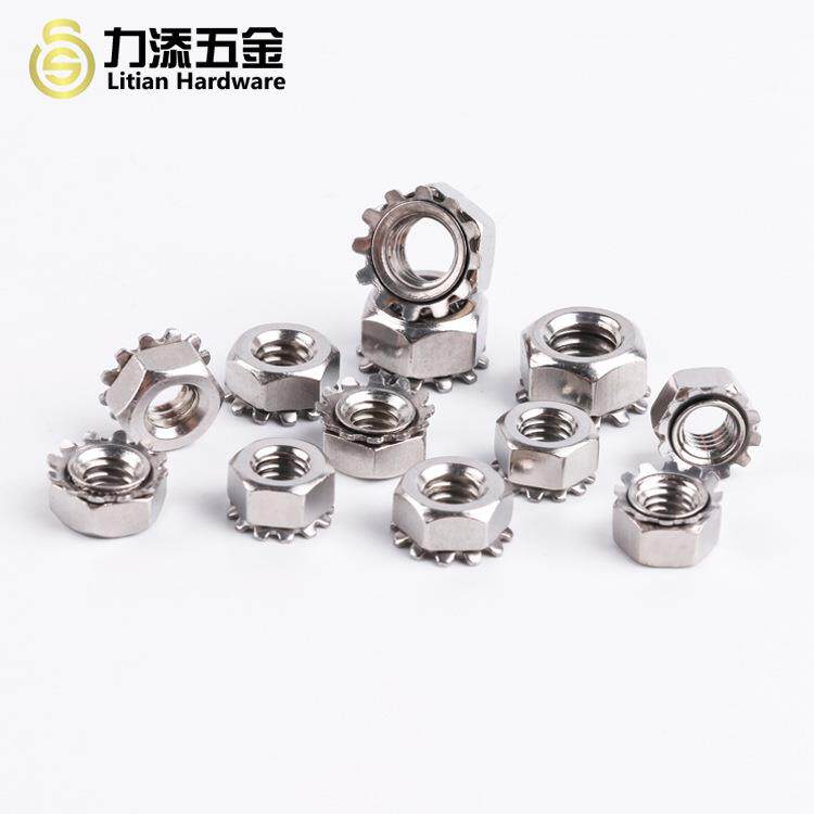 K花帽菊花垫一体化母外齿垫组合美公英制滚不螺锈钢816齿304花型