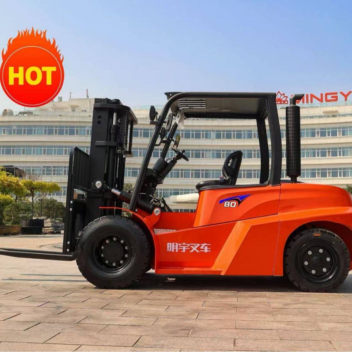 出口8吨10T内燃叉车座驾式柴油明宇叉车外贸源头厂家