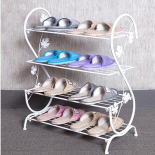 欧式铁艺鞋架多层花架简易客厅收纳鞋柜铁架经济型置物架多工能