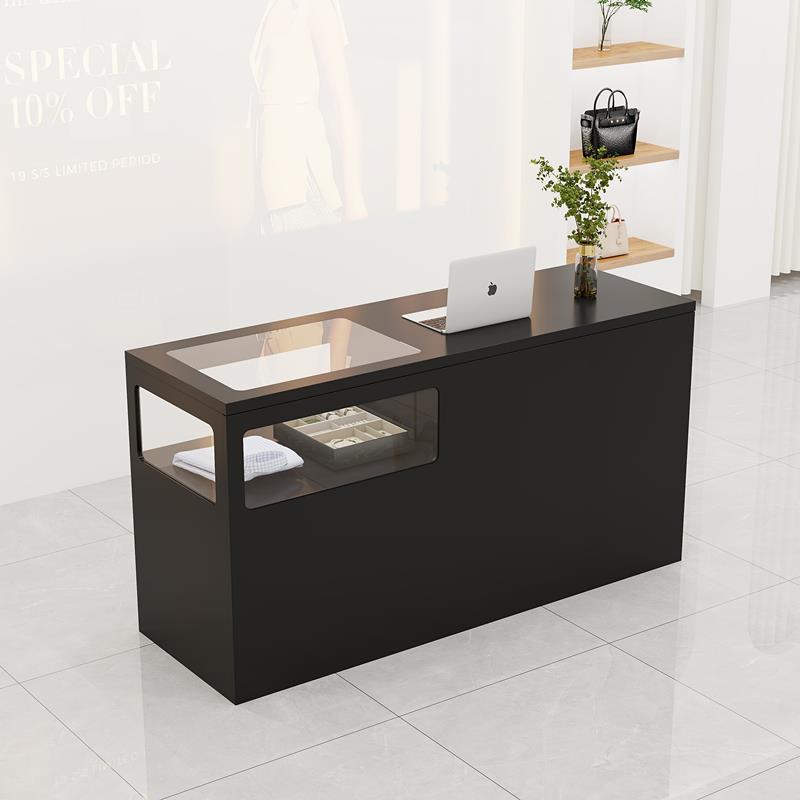 服装店收银台中古风美容院吧台柜台网红女装店收银桌复古前台小型