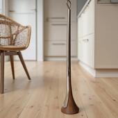 器 拔子长柄家用玄关门厅提鞋 态生活轻奢风简约不锈钢实木自立式 鞋