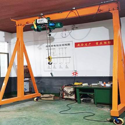 吨小型移动龙门架厂房装卸货物用电动无轨龙门架起重机