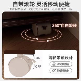 床柜家多用简约带锁可移动功C20床头厅能收纳置物架客矮柜卧室边