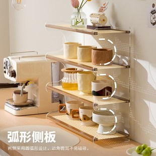 杯架杯子收纳置物架家用桌面茶杯架子茶具收纳架餐边柜水杯架