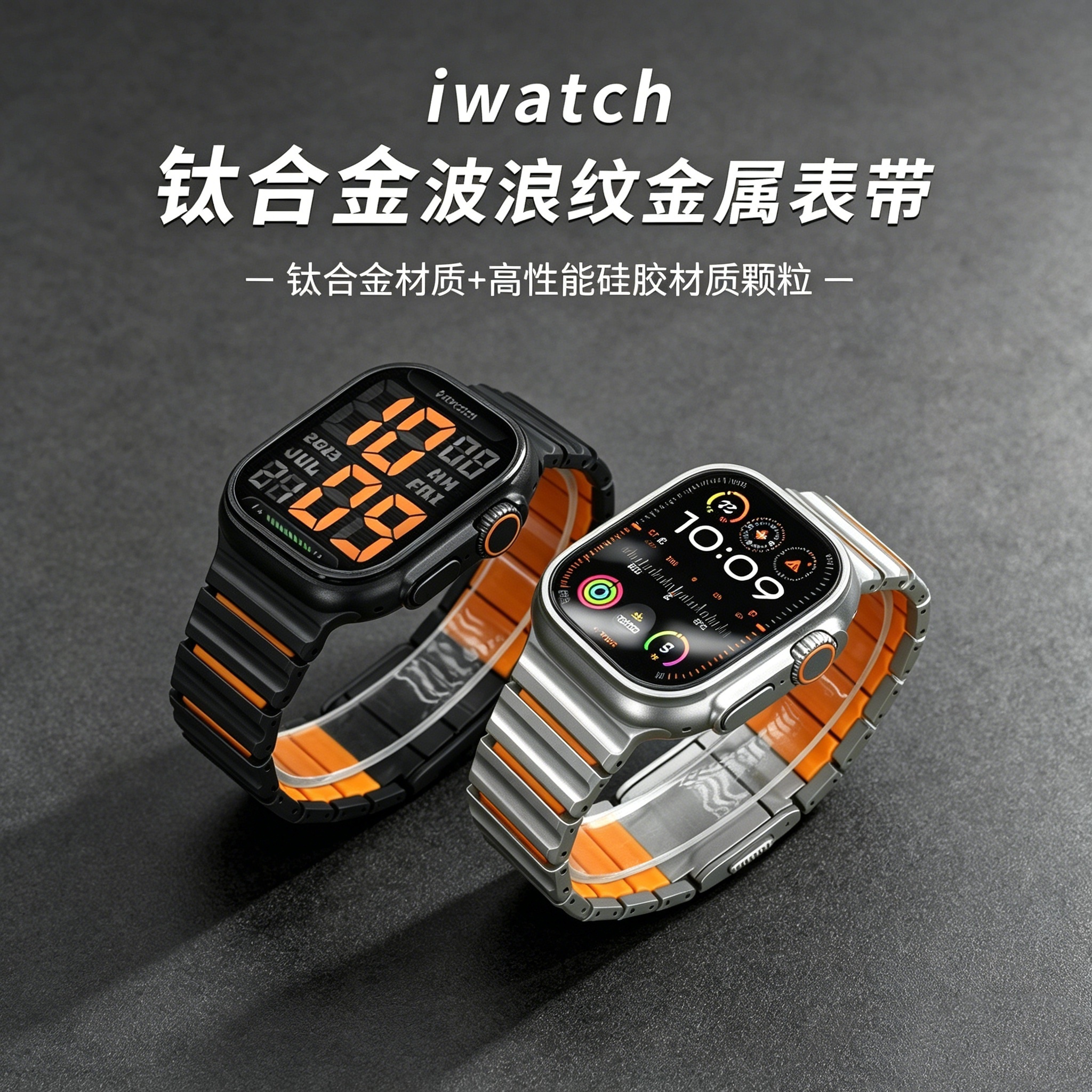 ERFG爆款钛合金iWatch系列表带图片