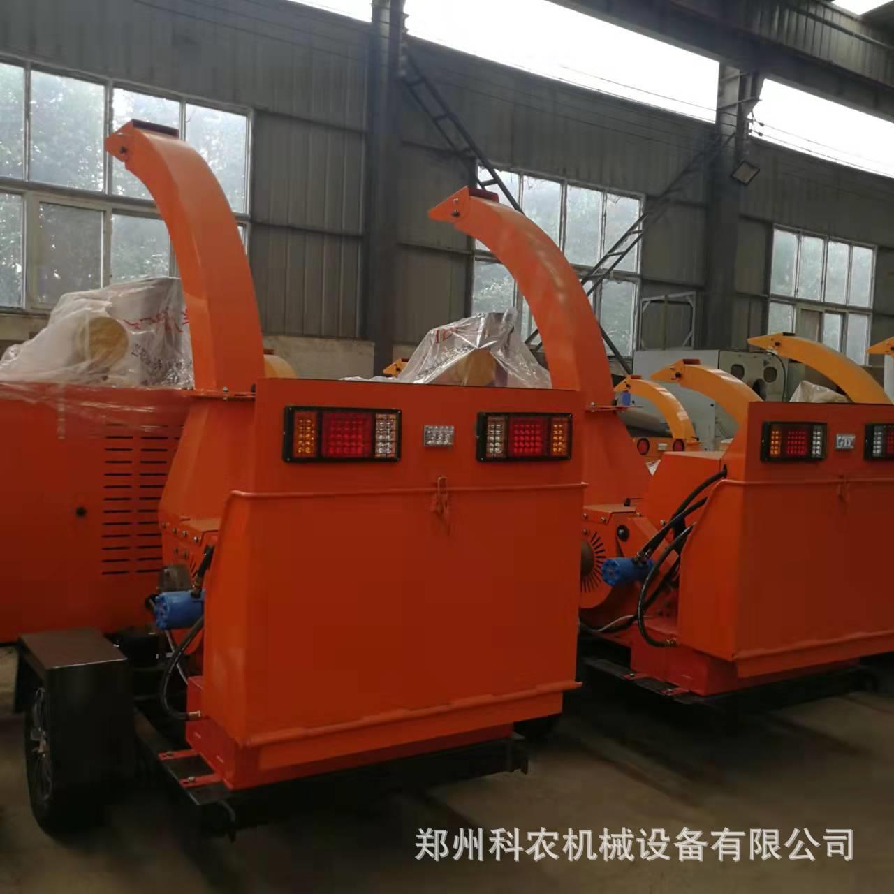 小型柴油机果园树枝粉碎机可移动式茶树枝木材粉碎机柴油两用款