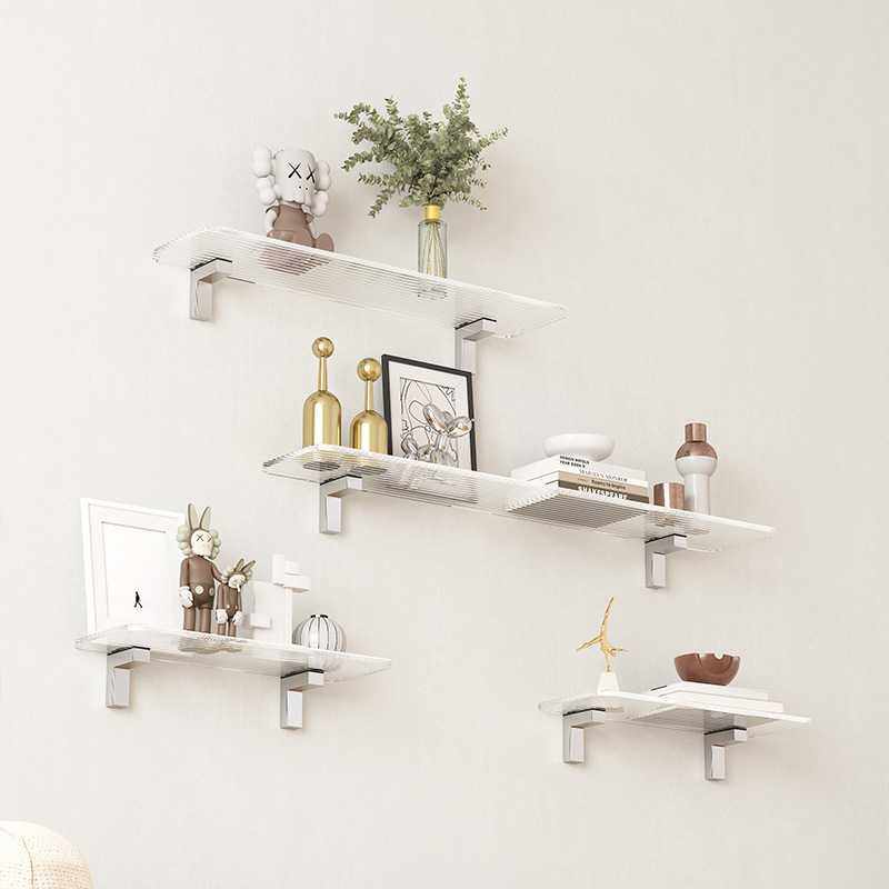 墙上置物架客厅透明亚克力墙壁挂墙一字隔板展示架墙面装饰收纳,家庭/个人清洁工具,毛巾挂/毛巾架,淘宝优惠券,粉丝福利购,淘宝优惠卷