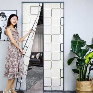 空调门帘保暖防冷气隔断卧室家用厨房浴室防蚊防风防虫自吸烟