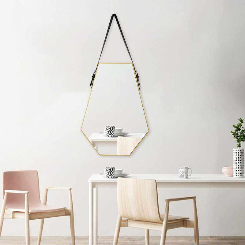 卫生间浴室镜洗手台洗脸台方形镜子塑料卫浴镜免打孔 异形