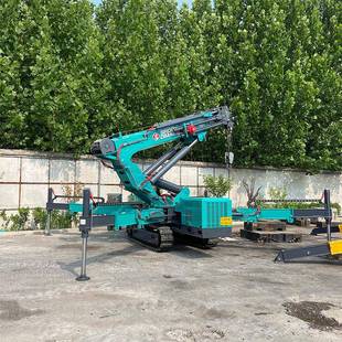 自行走履带折臂吊车 微型室内吊运建筑厂房设备搬运起重机伸缩式