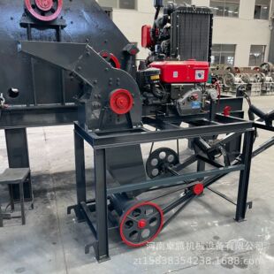 小型移动式建筑垃圾混凝土锤式破碎机石灰石鹅卵石钢渣锤式制砂机
