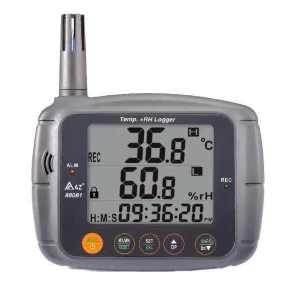 牌AZ88081温湿度仪便携型仓库工业用高精度记录仪器报警器USB,五金/工具,温湿度计,淘宝优惠券,粉丝福利购,淘宝优惠卷