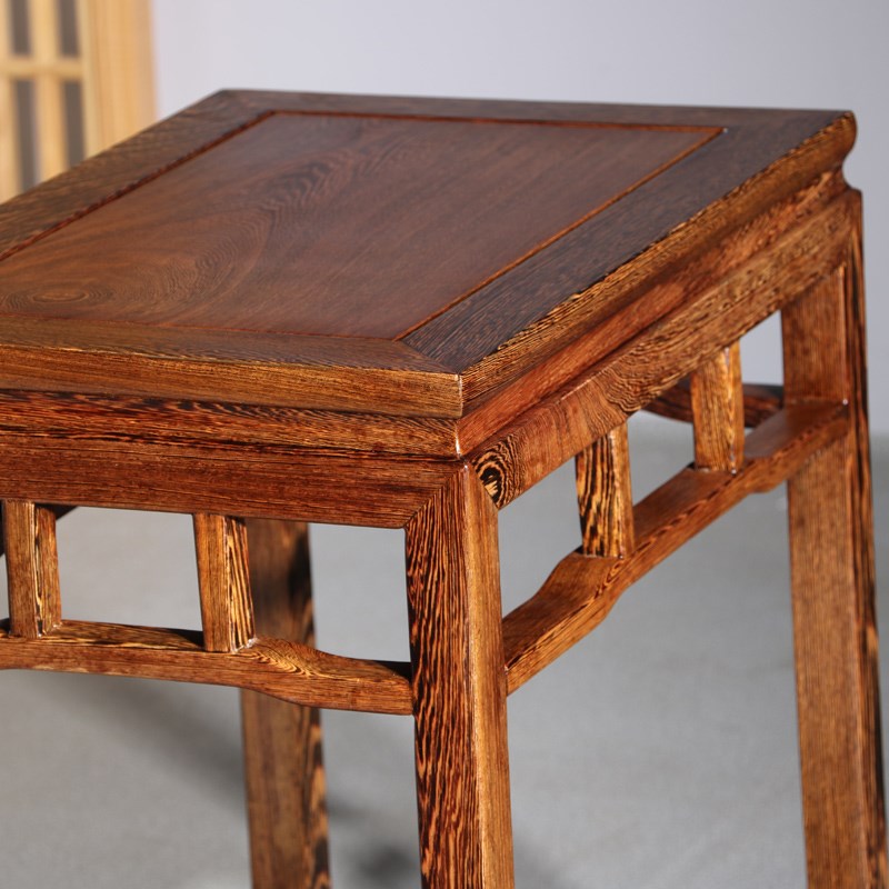 鸡翅木花架实木客厅摆件仿古展示盆景架中式茶几架红木多层置物架