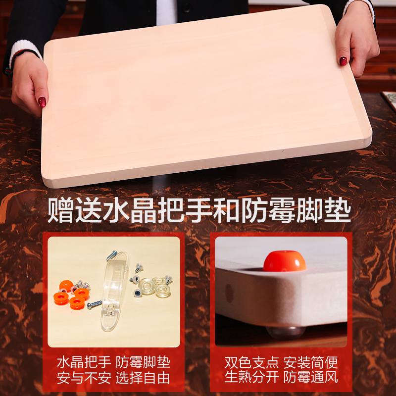 椴木菜板案板切菜板砧板切水果大号擀面板和面揉面板实木整木家用