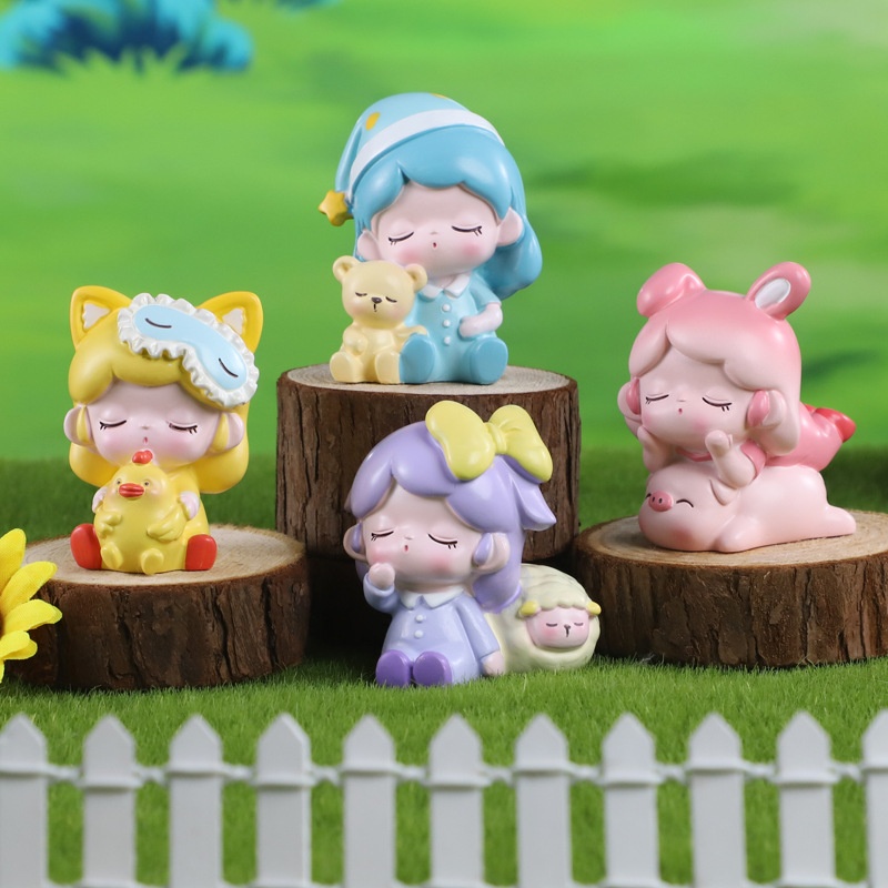 可爱乐园潮玩树脂手办桌面摆件儿童学生礼物少女心公仔生日礼物