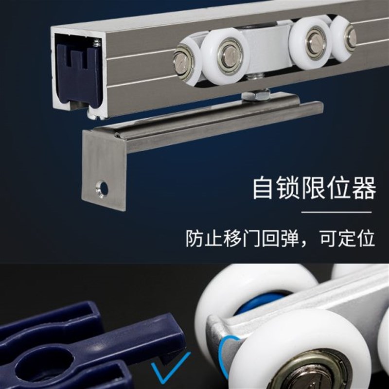 实木门推拉门吊轮浴室重型玻璃移门轨道上滑轮吊滑导轮吊轨配件
