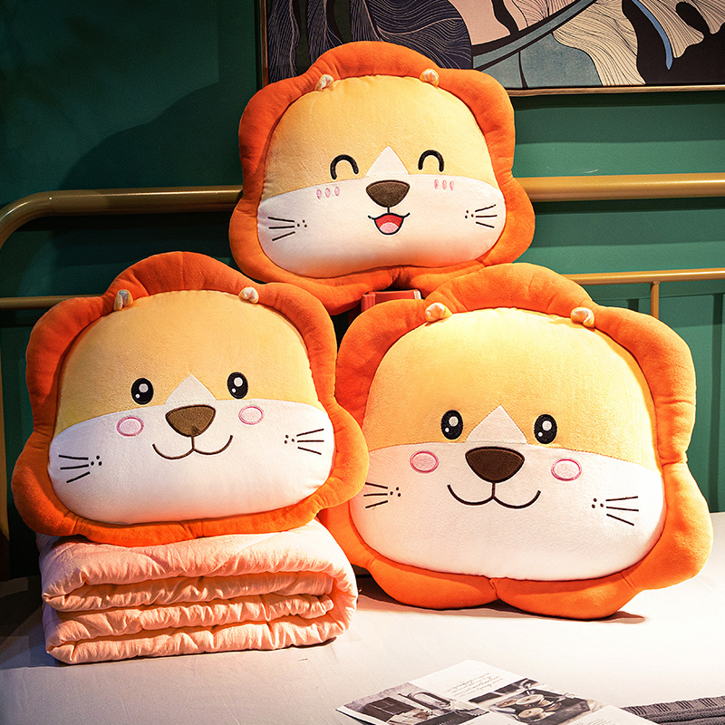 抱枕被子两用办公室午睡枕头汽车靠枕车用折叠R毯子二合一女生睡