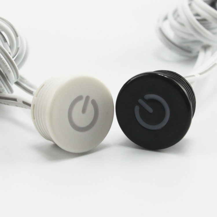 12V防水触摸感应器led灯开关橱柜衣柜镜面P灯浴室柜小体积大功率