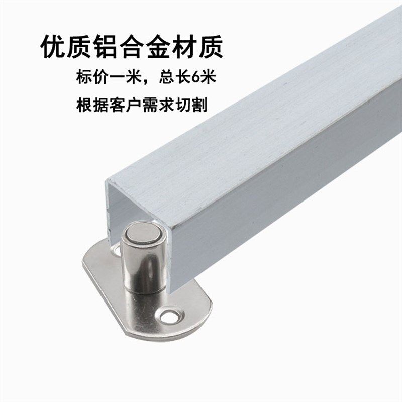 推拉门折叠门隔断吊门移门地轨下导轨加厚下轨道滑槽门下止摆器