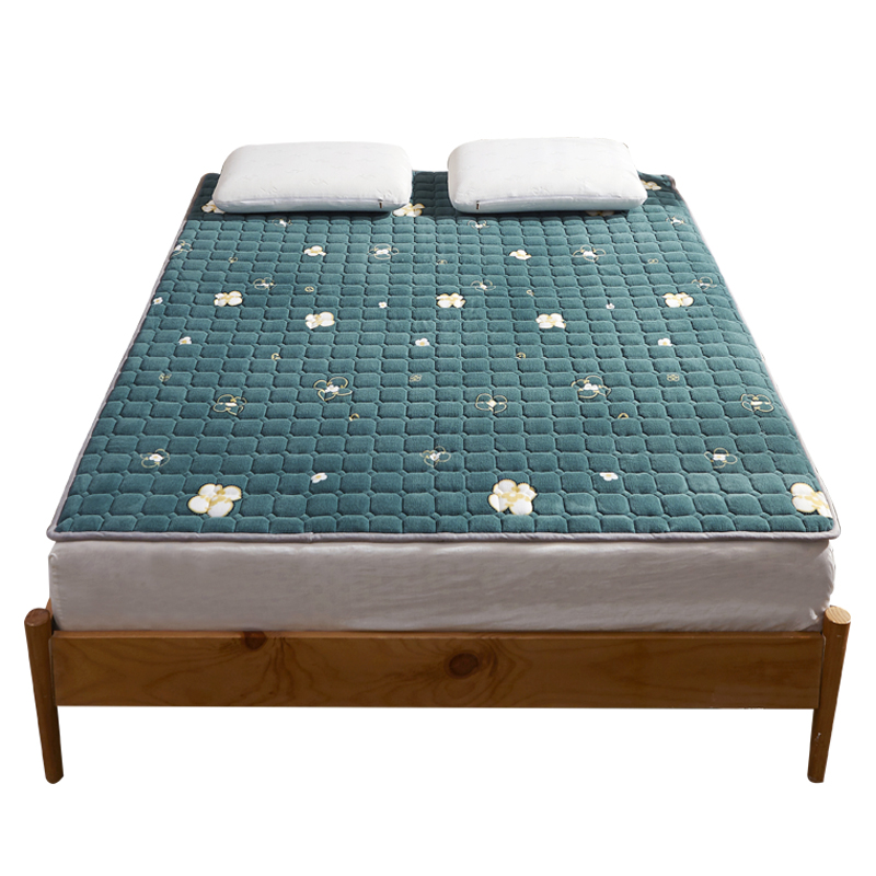 羊羔绒法兰绒床垫软垫q加厚床褥垫秋冬保暖双人家用可折叠宿舍单