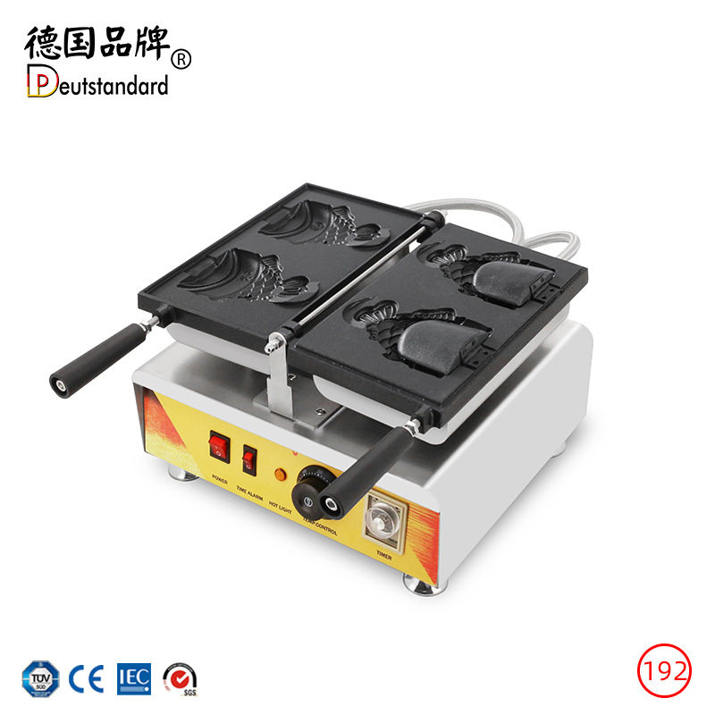 鲷鱼烧机冰淇淋鲷鱼烧雪糕皮鱼型开口鱼雪糕壳华夫饼烘烤炉小鱼饼