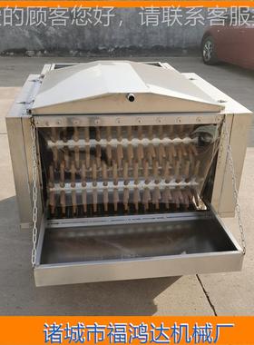 机脱鸡毛设备自OBR动出料 鸭家禽类脱毛 卧式鸡鹅褪毛机