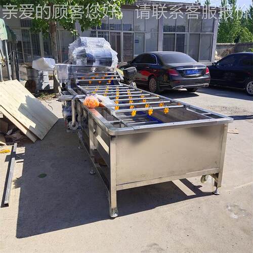 气式GJF喷淋蔬菜清洗机 高产量净菜加工设备设 鲜药材泡清洗果备