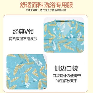一次性桑拿服浴服汗蒸服加厚高棉不透舒适透气全新按摩服洗浴衣