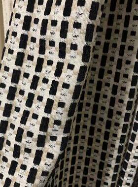 现客代简约多巴胺条纹编织成品窗帘居卧室阳台飘JCF厅窗家遮光窗