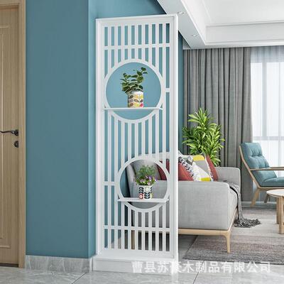 屏家DIG用卧室镂空置物架座进公门风玄关隔断客屏厅办室入户格栅