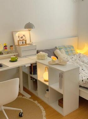 半包围床边隔断格LFN置子柜卧室物柜床头书置架物架落地床尾物八