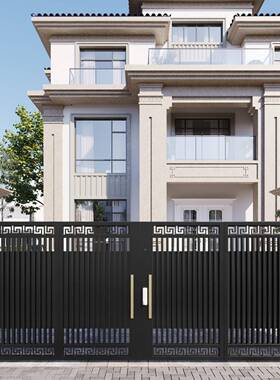 铝合金庭院门别墅花院园入门农村自建房小子门大户PIB户外铁艺双