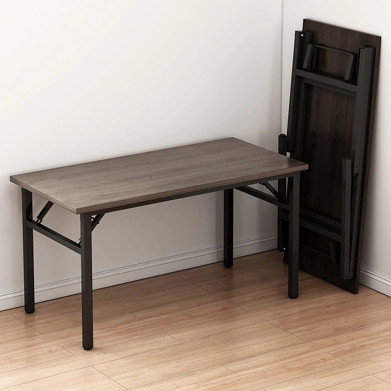 折叠电脑桌台字式书家桌用办桌卧室长方形公DYV小桌子简易学习写