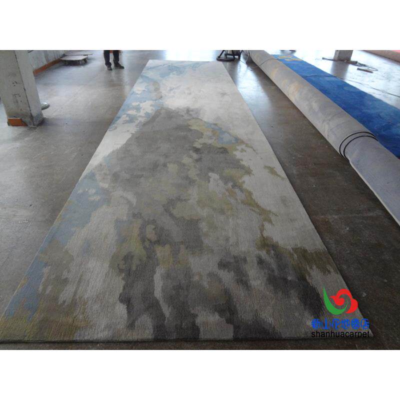 中国风抽象水墨画商用走廊道过大厅满铺地办公室宾室TXA客厅贵地