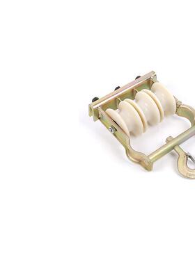 电力施工轮三坐滑车配电线路DBQ槽钢导线放线滑挂车轮多用途滑子