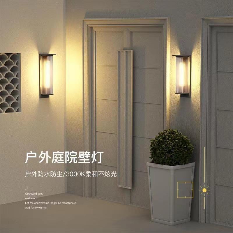 外壁墅灯防水太能外墙灯别庭院灯室外入户VZC户大门壁灯阳复古阳
