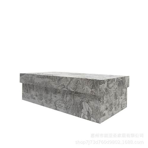 轻奢质新款木布艺黑灰动物图纹衣帽件间样板房装KYS146饰品摆家储