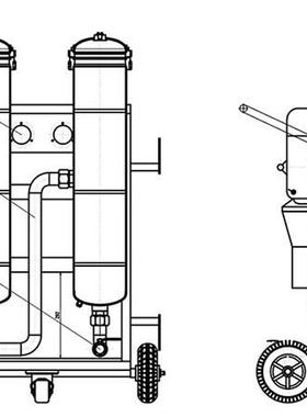 滤油车ALY-2Q0100-G钢扎线841滤油机320厂#齿轮油加-油小车