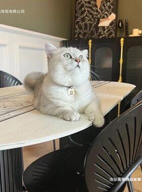 现代简约黑色椭圆形饭OWI桌用家小户型厅轻奢网红餐款奶风岩板餐