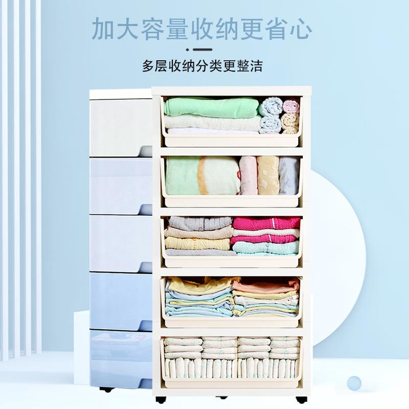 大号加厚整理箱塑料抽屉式收纳柜子宝宝婴儿童衣柜玩具储物五斗柜