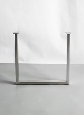 实木大支架桌脚不锈钢桌板腿NRT桌子腿餐脚台支架吧台支撑腿书腿