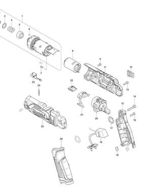 牧田（MAKITA）DF012D电724起子动1机钻齿轮组件12393电-9