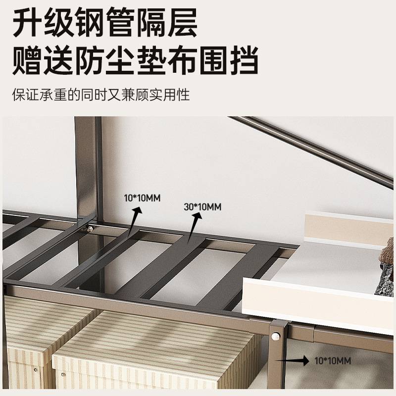 免安装衣柜简易组装卧室家用布衣柜加厚结实耐用折叠全钢架出租房